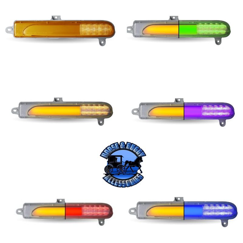 Peterbilt 389/589/567 Headlight Turn Signal LED Lights (Choose Color)