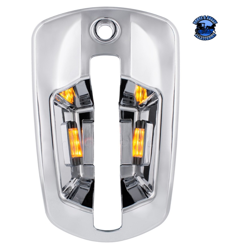 6 LED CHROME DOOR HANDLE COVER FOR 2018-2024 FREIGHTLINER CASCADIA (Choose Color) (Choose Side)