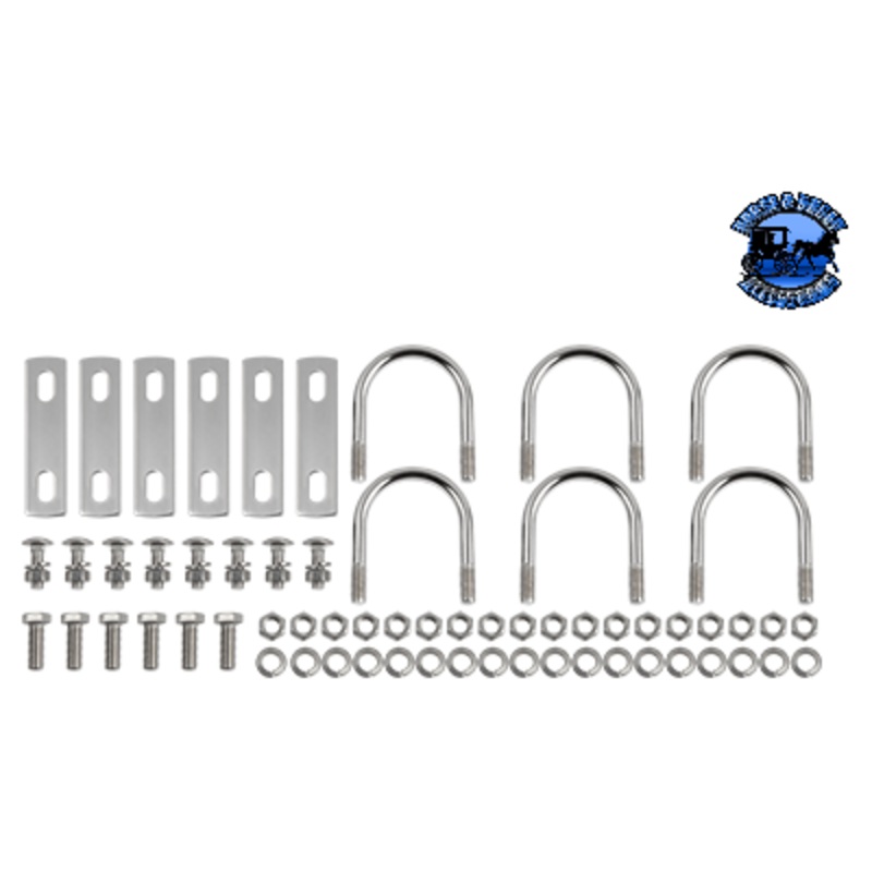 H-1518 HOGEBUILT S.S. HARDWARE KIT (U-BOLTS) FOR FENDER (6 PER KIT)