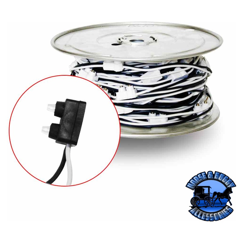 B609 Male Wire Harness with 8 Connector Spacing  2 Prong | 100 ft. Spool (131 PLUGS)