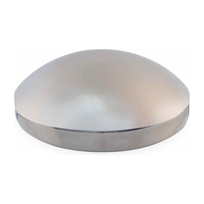 THUB-858SS 8 I.D Dome Rear Hubcap  Stainless Steel