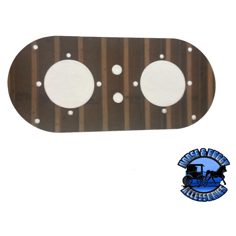 KW/Pete – Above Door Interior Dome Light Plate – (1) Watermelon Light Holes, 2 Switch Hole SS-1006
