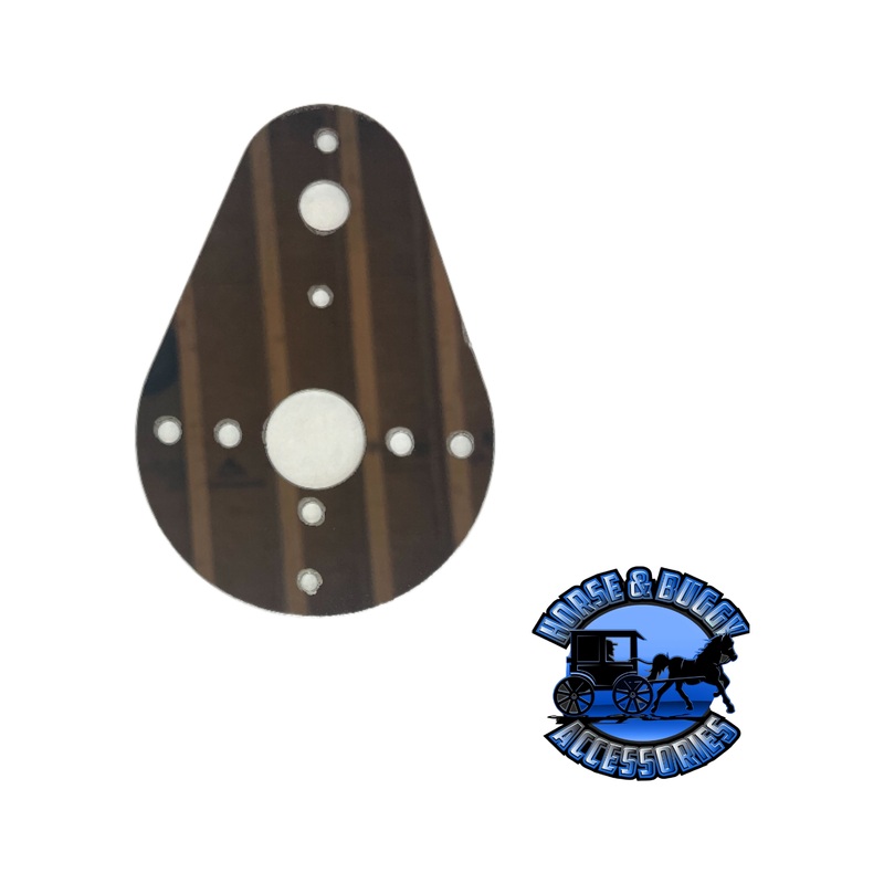 kw tear drop map light round switch hole watermelon conversion plate 304s.s. #1014