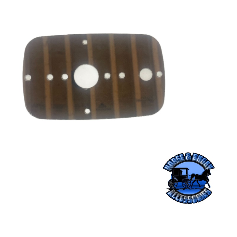 Peterbilt 386/388/389 single sleeper map light plate 2008+ (1) watermelon light hole stainless (1) TOGGLE SWITCH HOLE 304