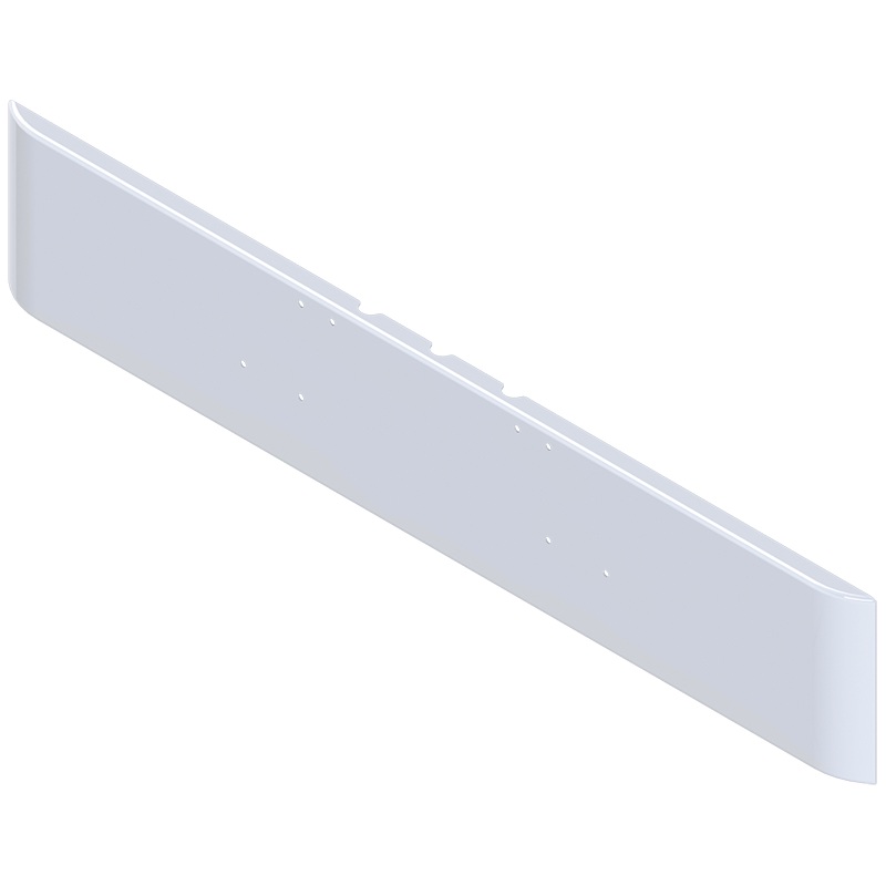 E-CB-0000-06 18” ROLLED EDGE BUMPER W/BOLTS HOLES ONLY FOR 92” LONG FREIGHTLINER CLASSIC CONV. (84-99)