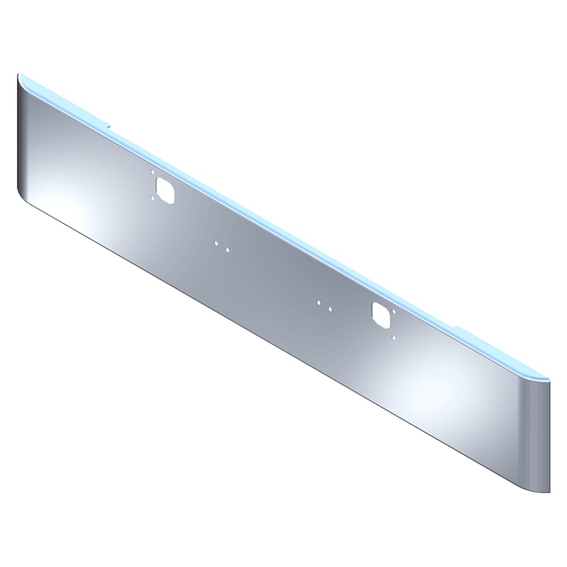 E-FD-0010-06 18” KW A MODEL ROLLED END BUMPER  W/TOW & BOLT HOLES