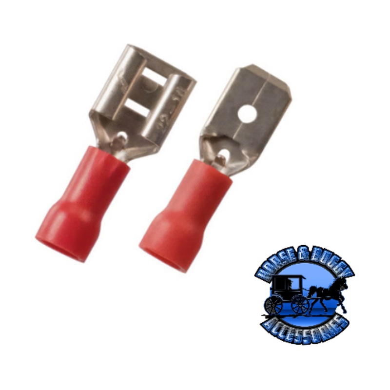 22-18 AWG .250 Tab Vinyl FM Disconnect, 100 Pcs.