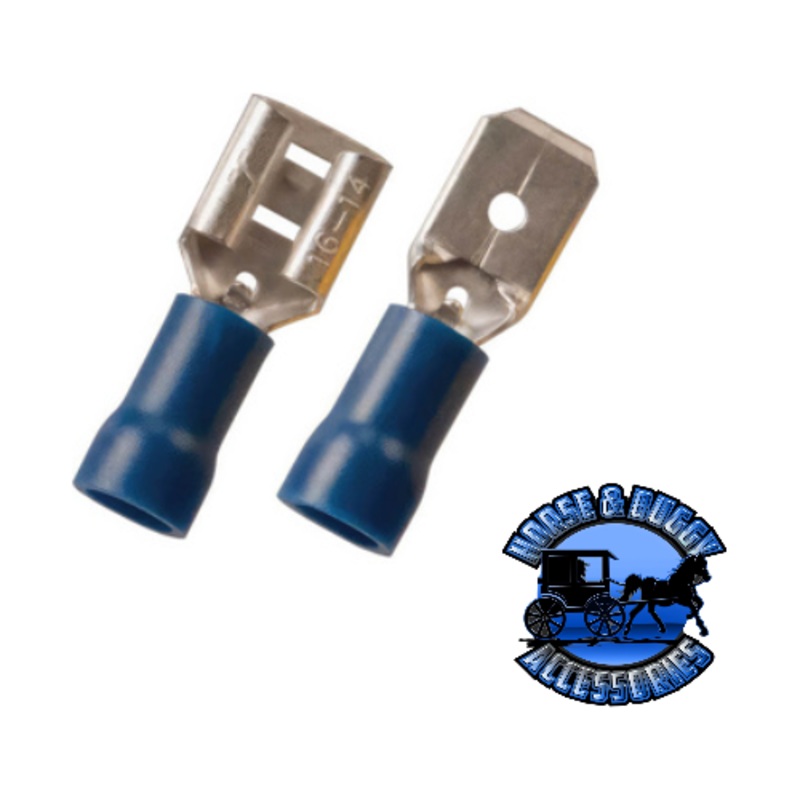 UP-98008 16-14 AWG .250 Tab Vinyl FM Disconnect, 100 Pcs.