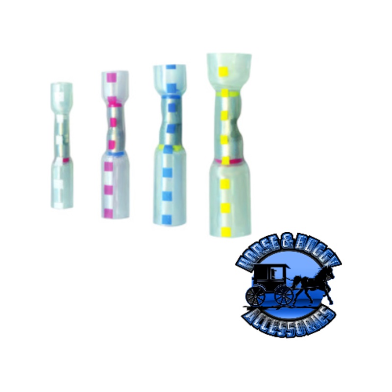 UP-98137 20-18 to 16-14 AWG CS Multi-Wire Heat Shrink Connector – Clear w/ Red Dash, 5 Pcs.