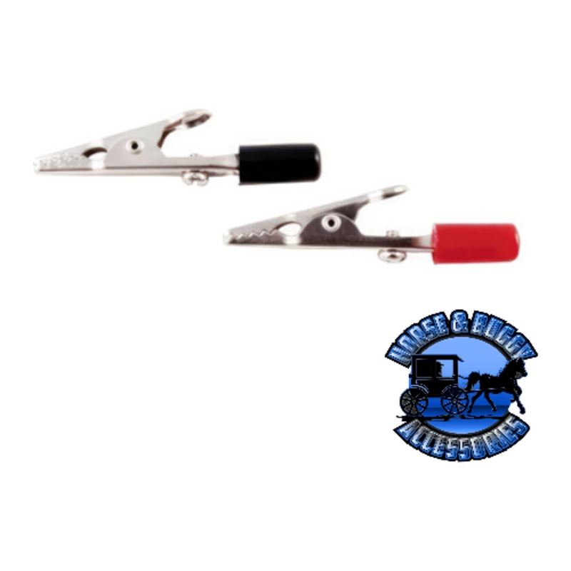 UP-98237 2 10 Amp Alligator Test Clips w/ PVC Handles, 5Red/5Black 5 Sets.