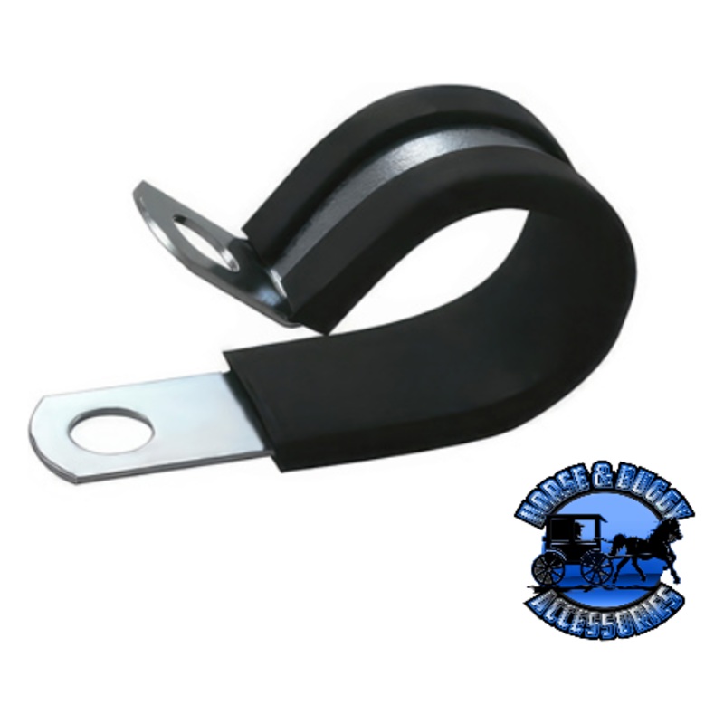 UP-98253 1/2 I.D. Santoprene Insulated Clamps w/ 1/4 Mounting Hole, 10 Pcs.