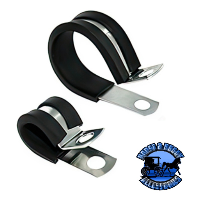 UP-98255 3/4 I.D. Santoprene Insulated Clamps w/ 1/4 Mounting Hole, 10 Pcs.