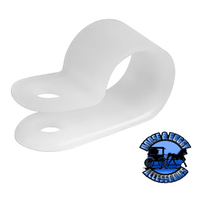 UP-98265 1/8,3/16,1/4 I.D. Assorted Natural Nylon Cable Clamps, 18 Pcs.