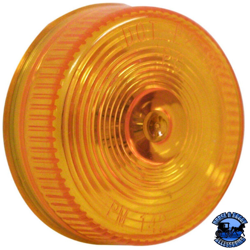 142A Incandescent Marker/ Clearance, PC-Rated, Round, 2.5, amber, poly bag