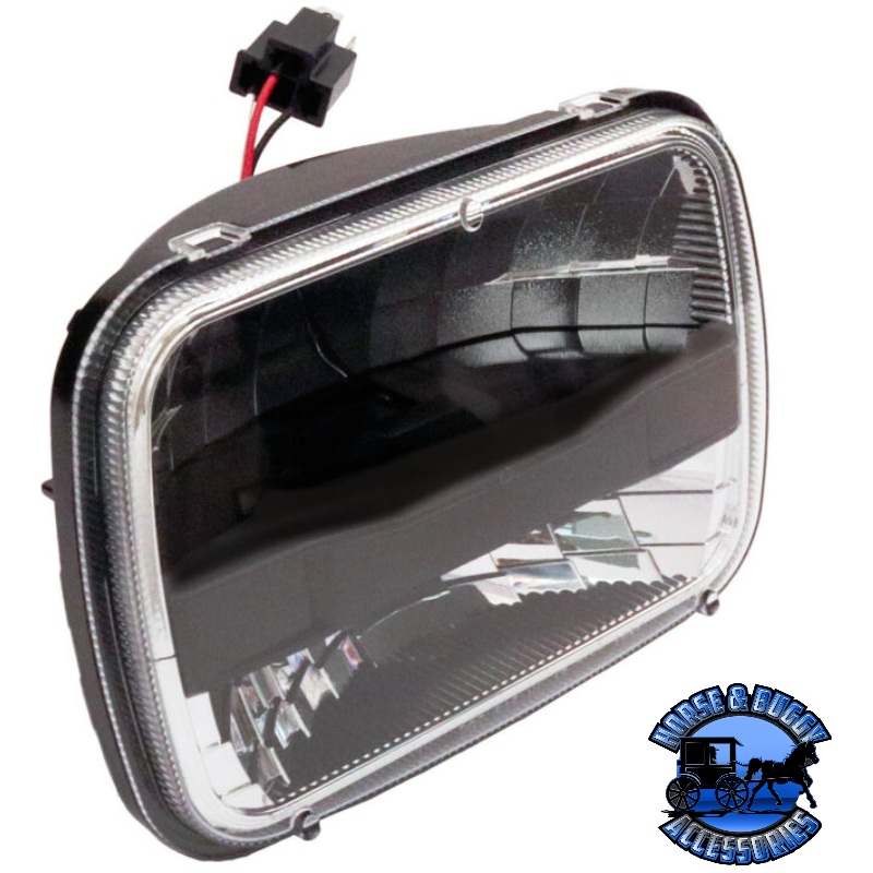 V705C LED Headlight, Rectangular, 5X7, white