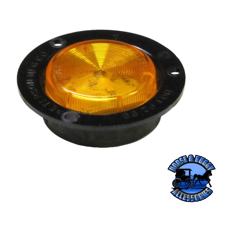 194FA 2 Amber LED Marker/ Clearance, P2, Round, AMP, w/ Flange