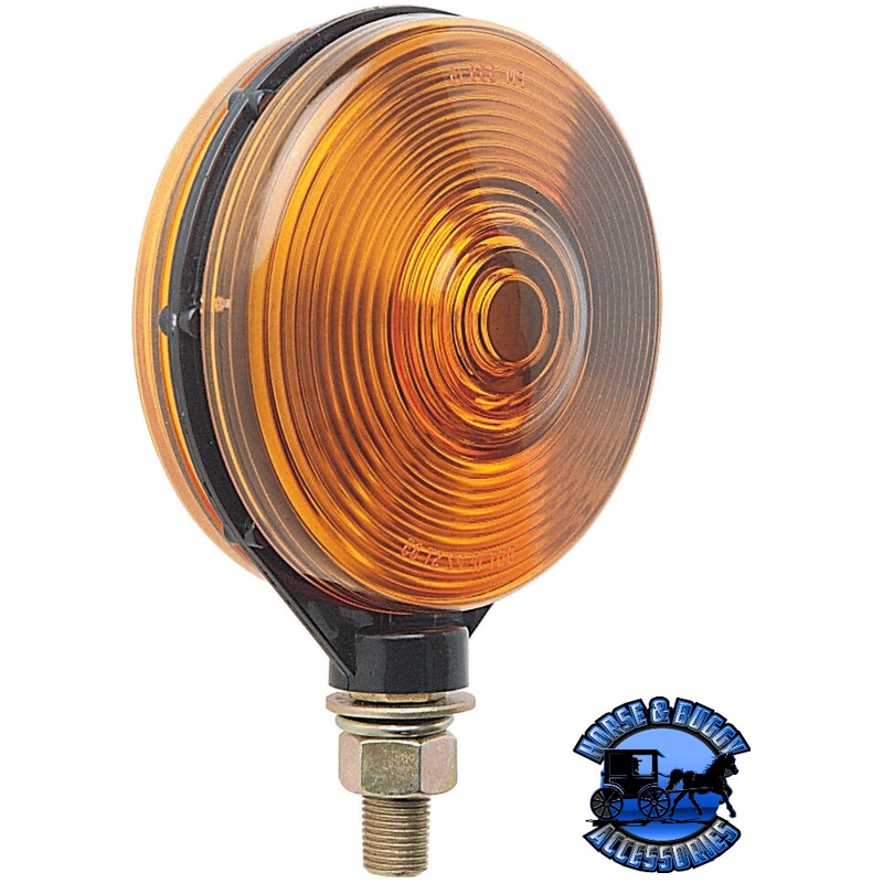 313AA 4.125 Amber/Amber Incandescent Stop/ Turn, Double-Face, Round