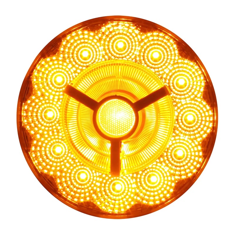 4 PRIME SPYDER AMBER/CLEAR 17 LED SEALED LIGHT