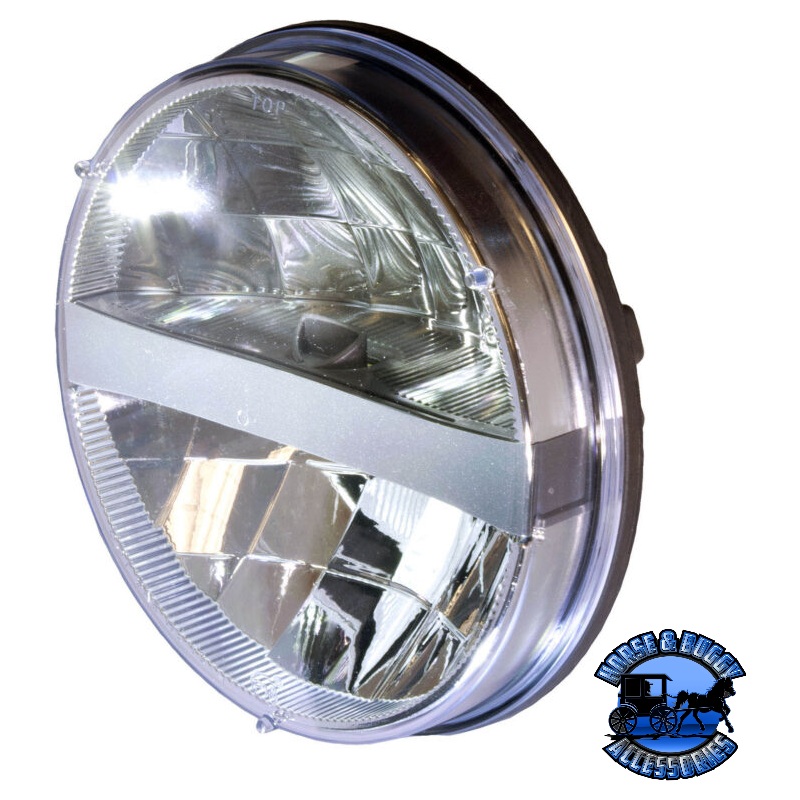 701C 7 White LED Headlight, Round, Par 56