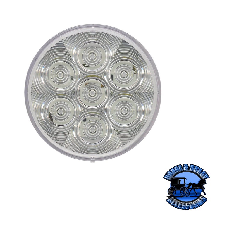 817KC-7 4 White LED Back-Up Light, Round, AMP, Grommet-Mount, Kit