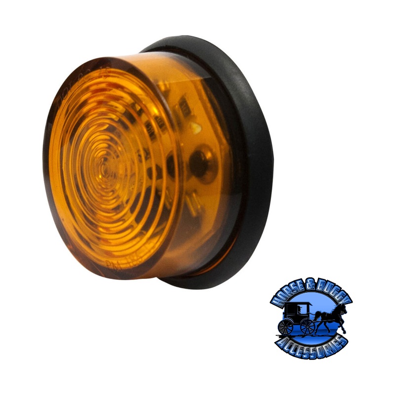 M286A-BT3 1.375 Amber LED Marker/ Clearance, PC-Rated Round, Dot XL w/ Auxiliary Function.180 Bullets, Bulk Pack