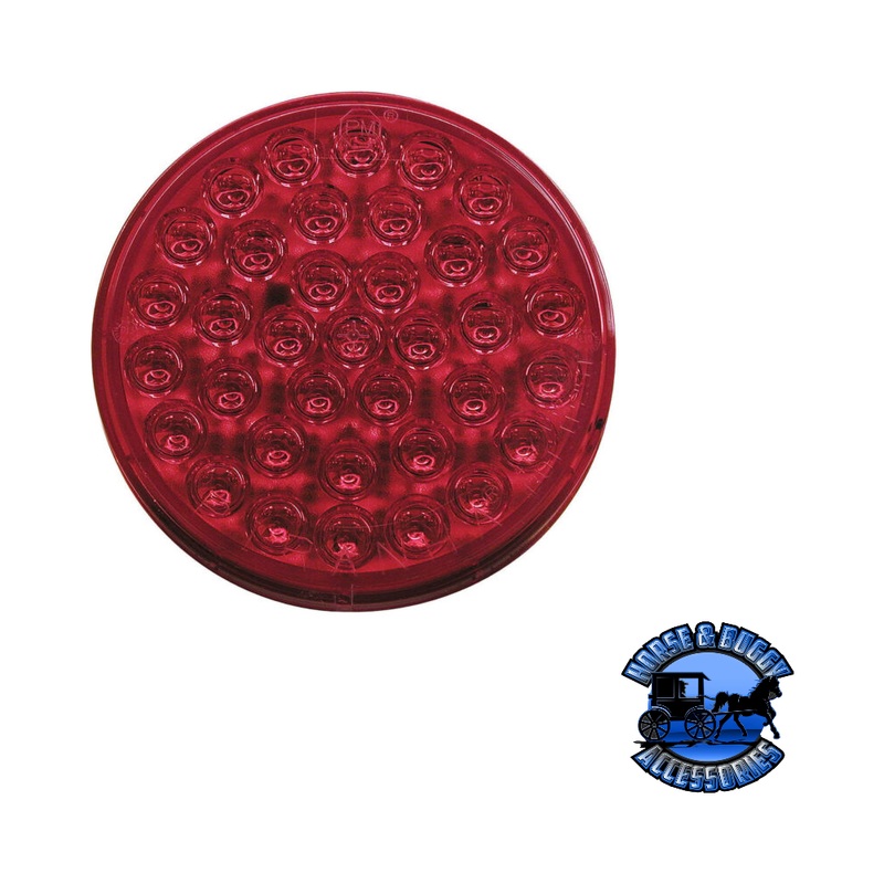 M417R 4 Red LED Stop/Turn/Tail, Round, 36-Diodes, Bulk Pack