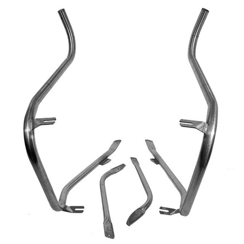 PFT-MB-CM-SS 12 Guage Peterbilt (POLISHED SS) Mirror brackets (CAB MOUNT) 389 379 388 (Sold in pairs)