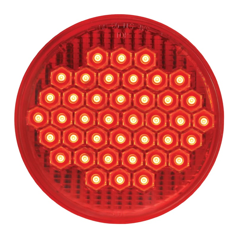4 HIGH COUNT LED LIGHT, RED/RED