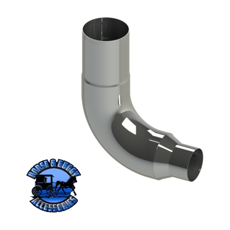 FL08-E6015B-1103 8 Reduced to 5 Freightliner 90 Degree Exhaust Elbow (10×17)