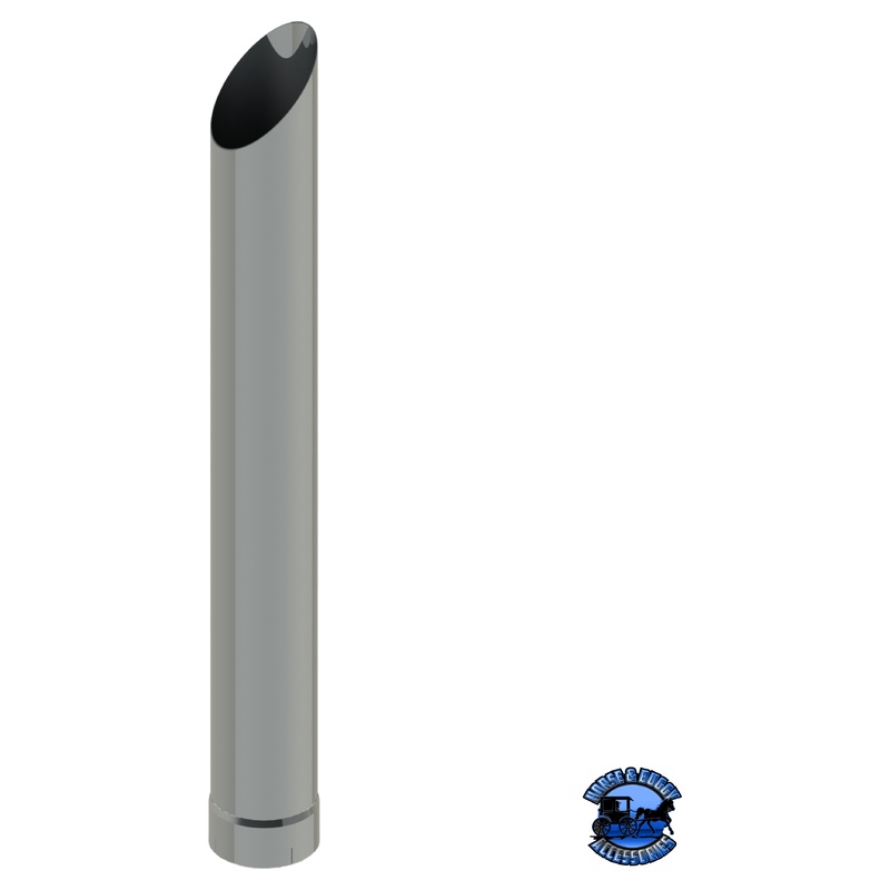 106C-072-1103 6×72 Mitered Exhaust Stack – Expanded End