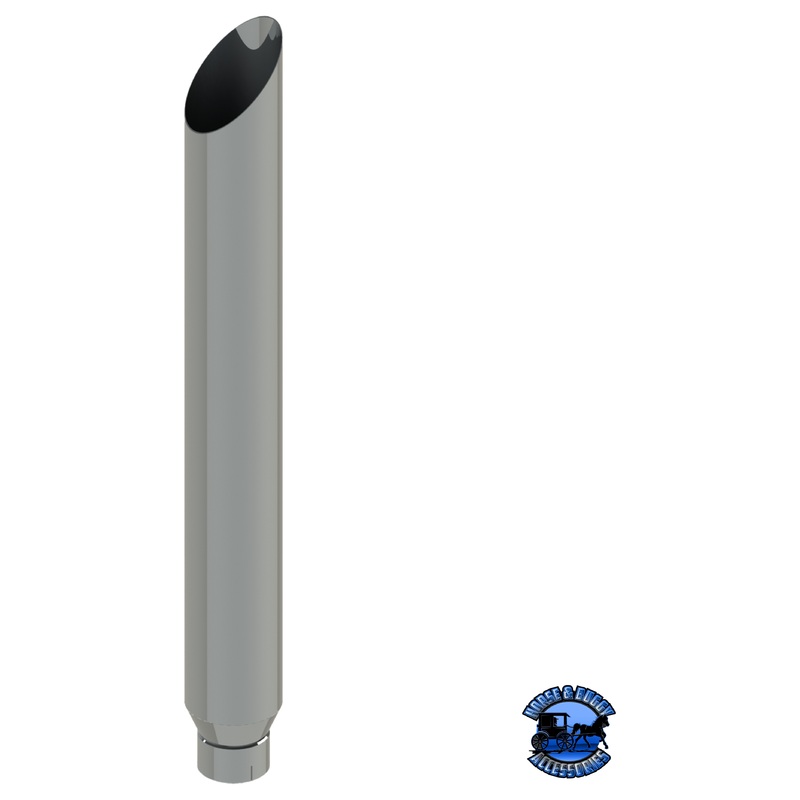 107D-036-1103 7×36 Mitered Exhaust Stack – Reduced to 5 Expanded ID