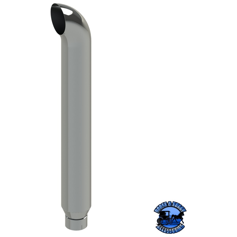 207D-036-1103 7×36 Curved Exhaust Stack – Reduced to 5 and Expanded