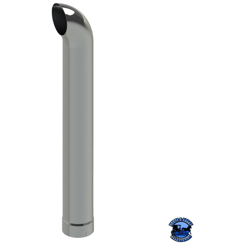 208C-108-1103 8×108 Curved Exhaust Stack – Expanded End