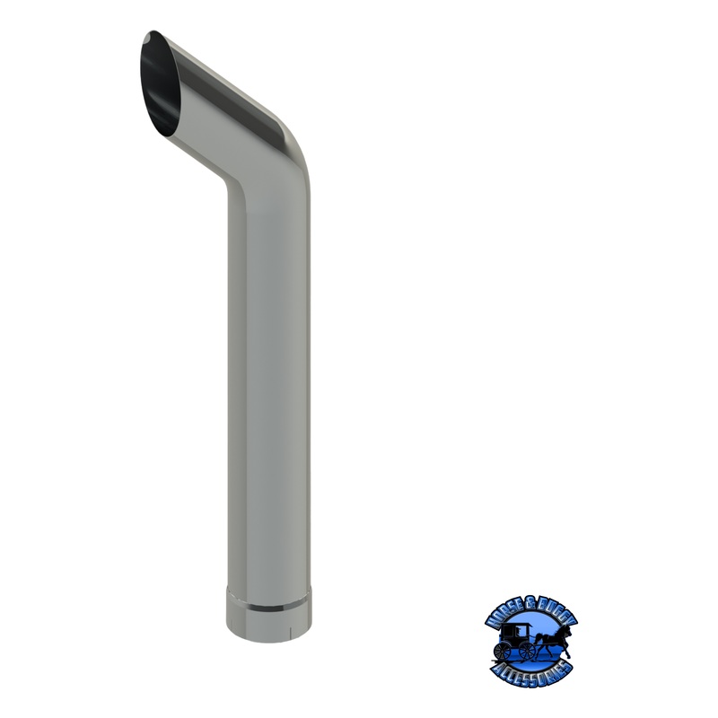 305C-096-1103 5×96 Bullhorn Exhaust Stack – Expanded End