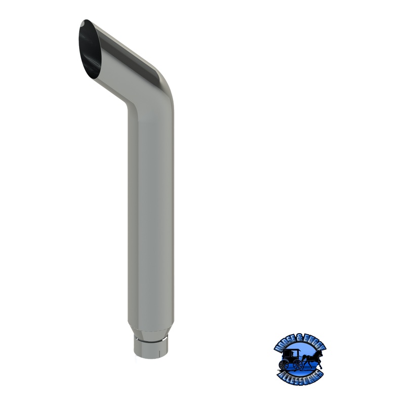 306D-114-1103 6×114 Bullhorn Exhaust Stack – Reduced to 5 and Expanded ID