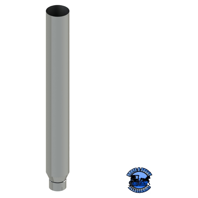 407D-064-1103 7×64 Flat Top Exhaust Stack – Reduced to 5 and Expanded ID