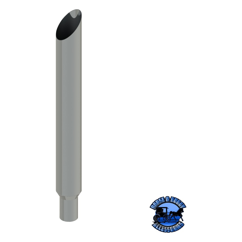 106G-044-1103 6×44 Mitered Exhaust Stack – Reduced to 5 and Extended OD