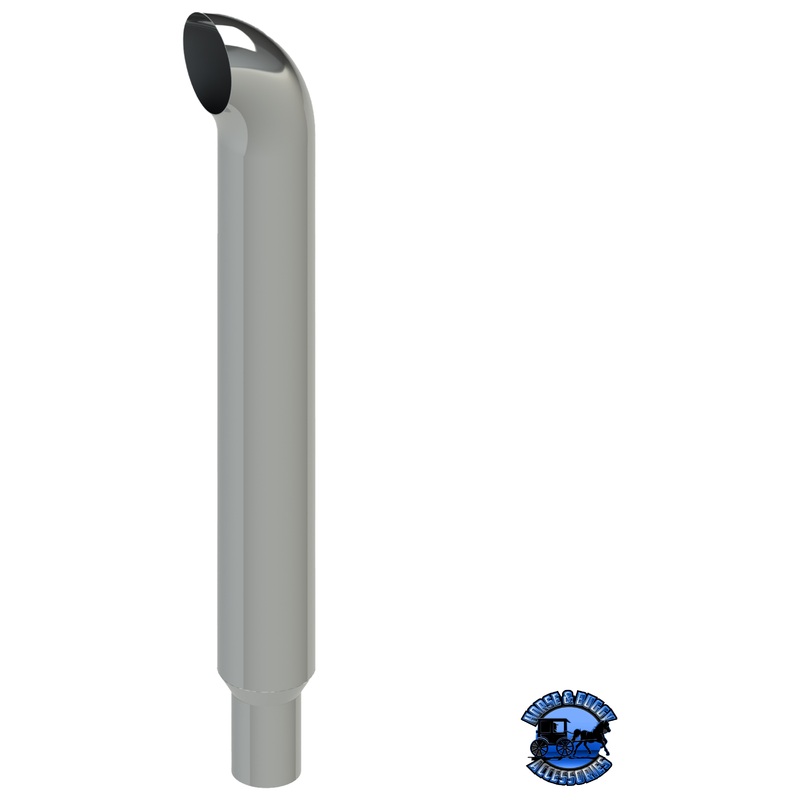 207G-064-1103 7×64 Curved Exhaust Stack – Reduced to 5 and Extended OD