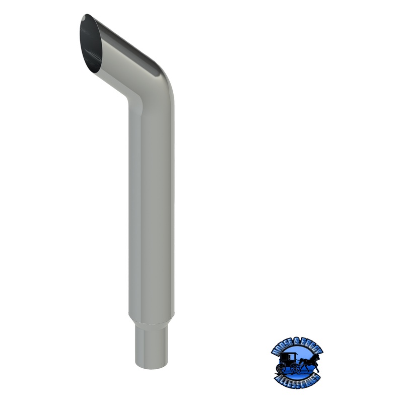 306G-044-1103 6×44 Bullhorn Exhaust Stack – Reduced to 5 and Extended OD