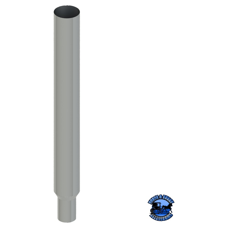 406G-060-1103 6×60 Flat Top Exhaust Stack – Reduced to 5 and Extended OD