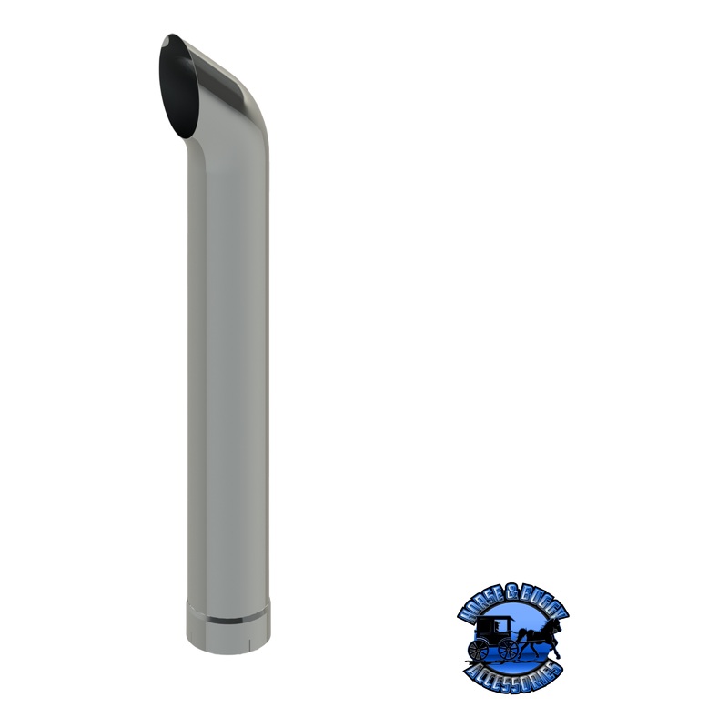 607C-120-1103 7×120 West Coast Curved Exhaust Stack – Expanded End
