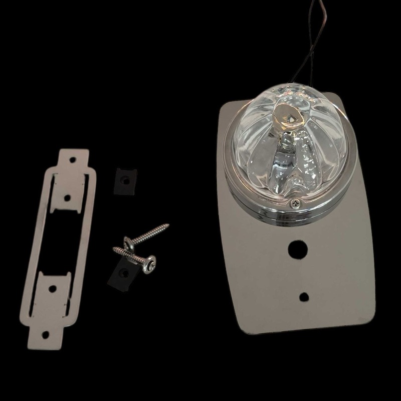 SS-1052 Kenworth T680/T880/W900 & Peterbilt 579/589 Headliner Dome Light W/ (1) WM Light Hole (1) Switch Hole