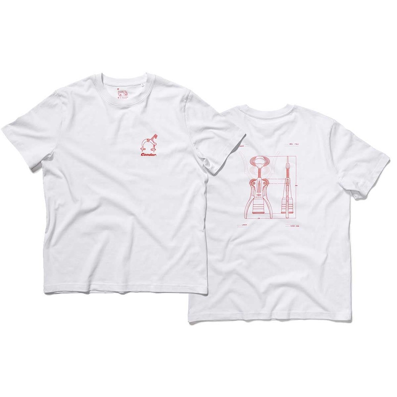Condor Corkscrew T-Shirt|SMALL|MEDIUM|LARGE|X-LARGE|XX-LARGE|WHITE