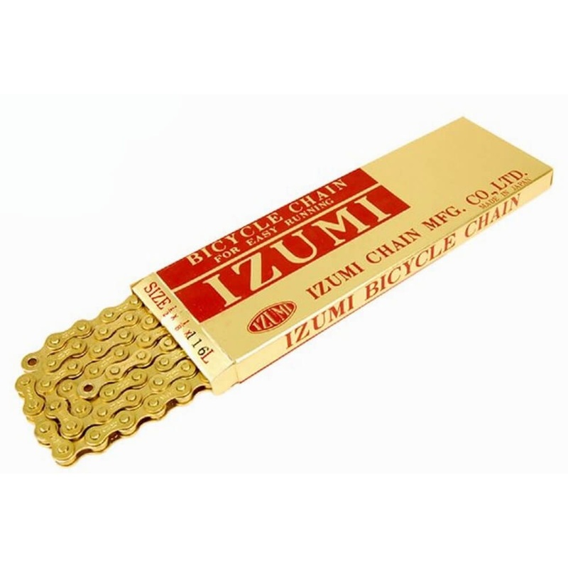 Izumi Gold Single Speed Chain|1/8″|GOLD