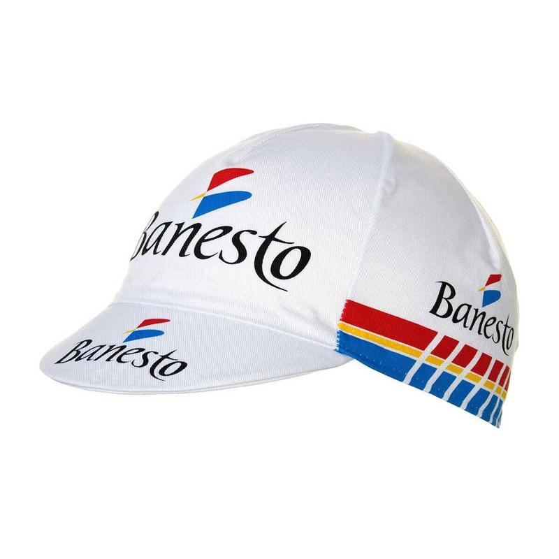 Banesto Retro Cycling Cap|ONE SIZE|WHITE