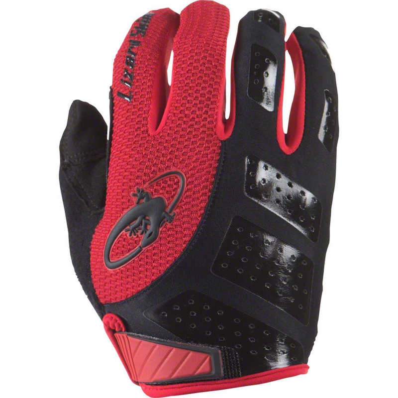 Monitor SL Gloves – Jet Black/Crimson Full Finger Small