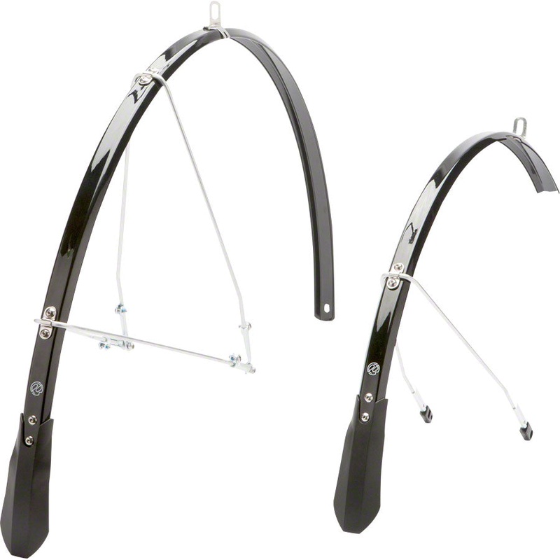Poncho Road Fender Set: Black (700c x 23)