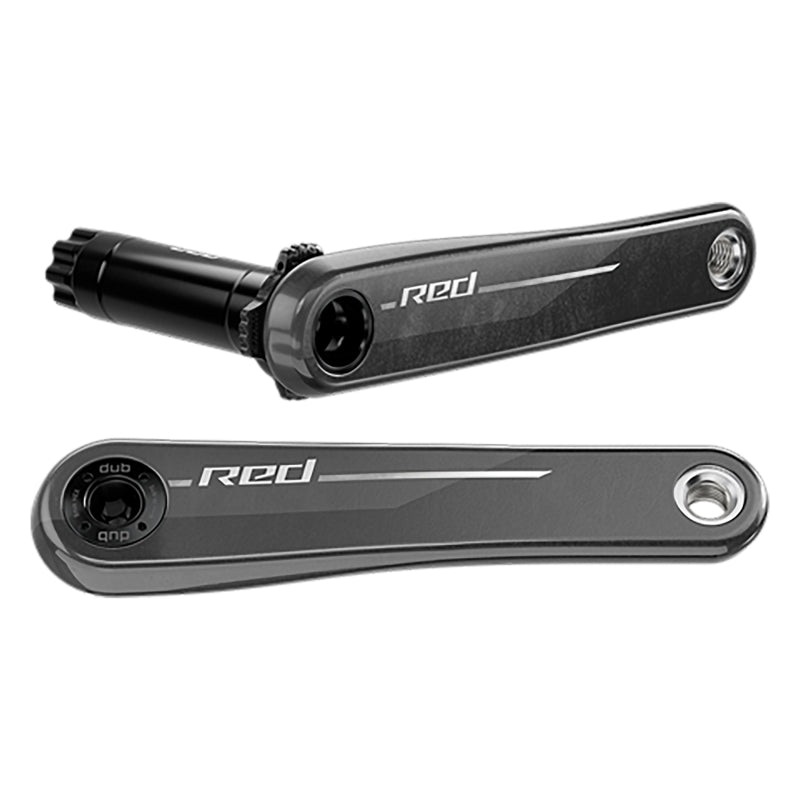 RED 1x XPLR Wide Crank Arm Assembly – 175mm 13-Speed 8-Bolt Direct Mount DUB Spindle Natural Carbon E1