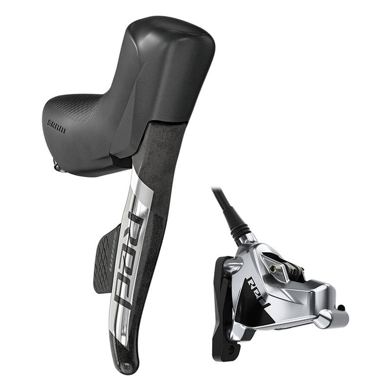 Red eTap AXS D1 Road Hydraulic Disc Brake Left Flat mount 2 piece caliper Black