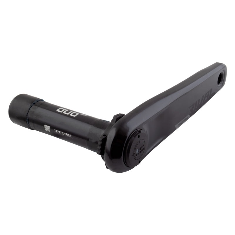 Rival AXS Wide Power Meter Left Crank Arm Spindle Upgrade Kit – 172.5mm 8-Bolt Direct Mount DUB Spindle Interface BLK D1